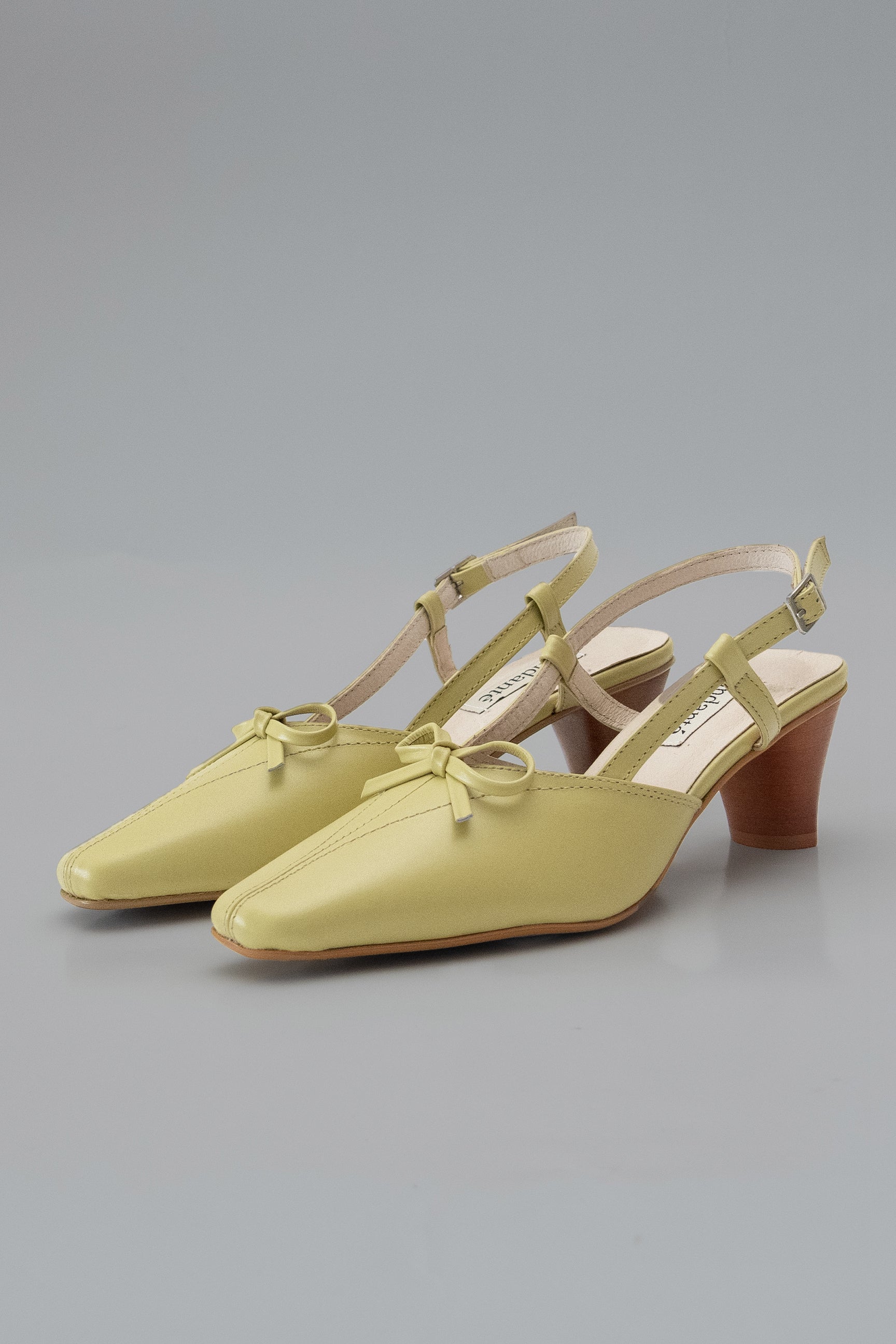 Slingback Shoes Mustard Kitten Heels M&S Ladies Slingback Shoes
