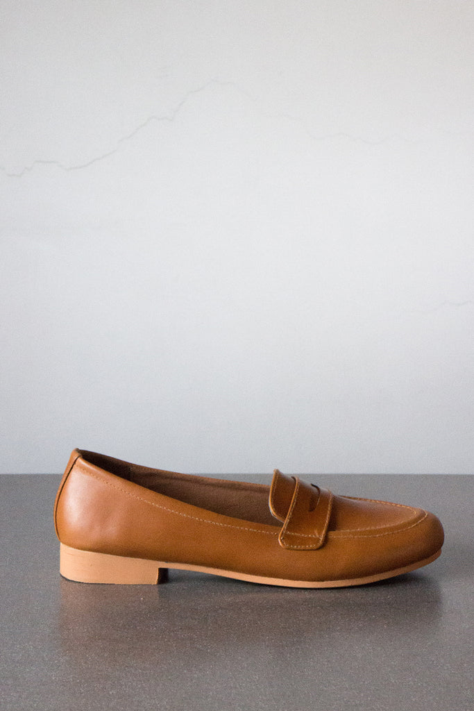The Penny Loafer in Tan - andanté, loafers - loafers, loafers leather footwear